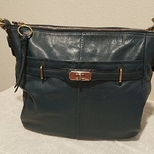 Coach Ashlyn Chelsea Dark Blue Hobo Shoulder Bag